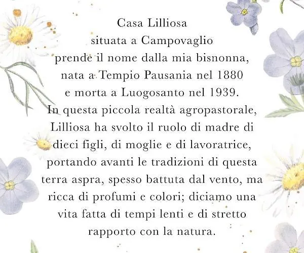 Vakantiehuis Casa Lilliosa Campavaglio